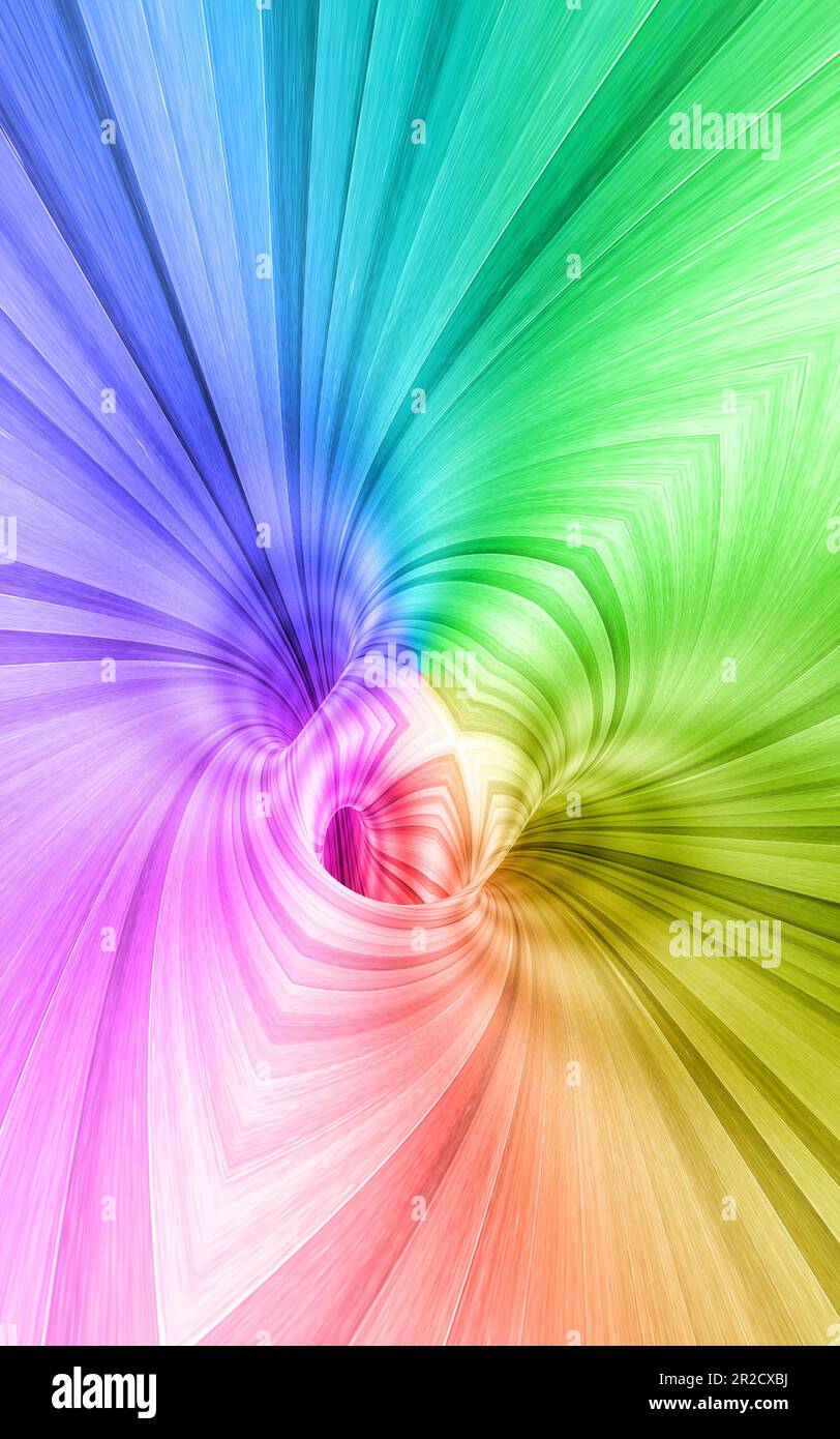 Rainbow colors technology background 3d rendering vertical Stock Photo ...