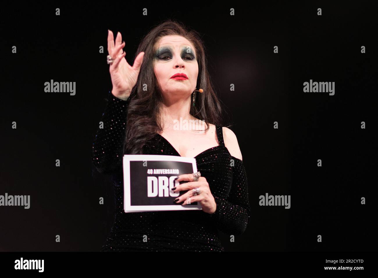 Madrid, Spain. 18th May, 2023. Singer Olvido Gara Jova, better known by her stage name Alaska performs during the DRO 40th anniversary event in Madrid. Credit: SOPA Images Limited/Alamy Live News Stock Photo