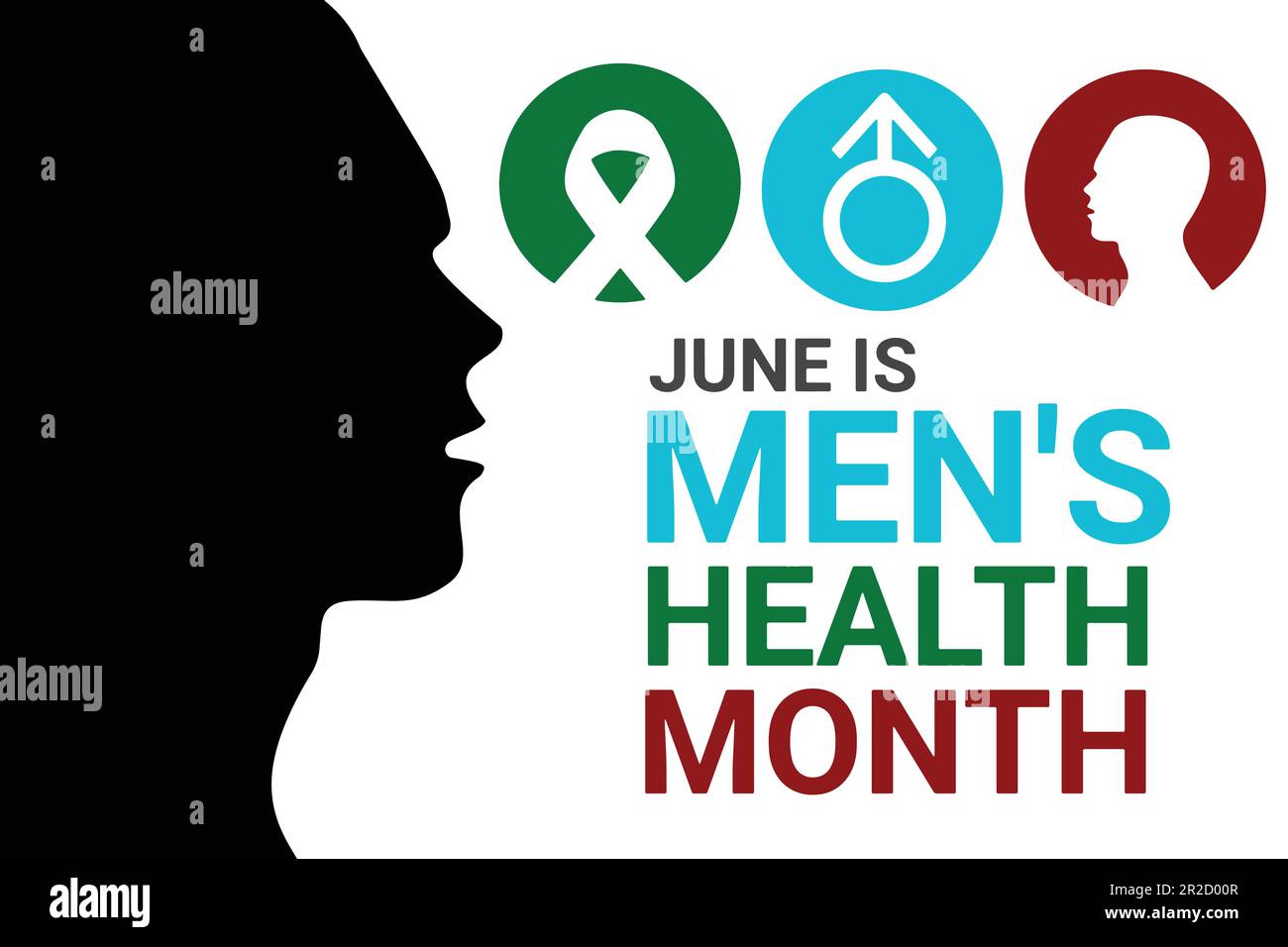 June is Men's Health month. Vector illustration Design for banner