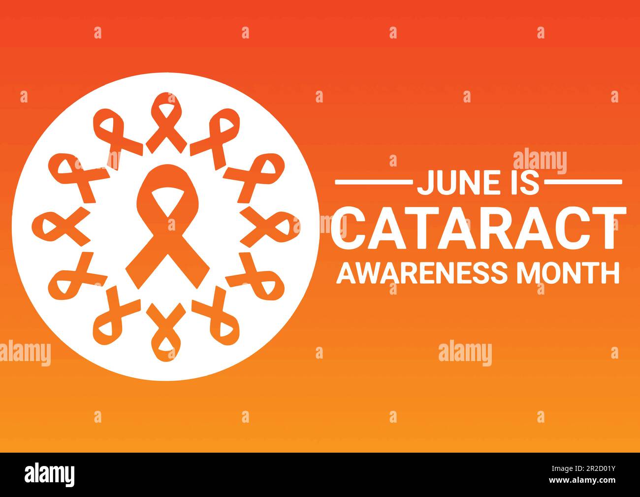 Cataract Awareness Month. June. Vector illustration. Design for banner