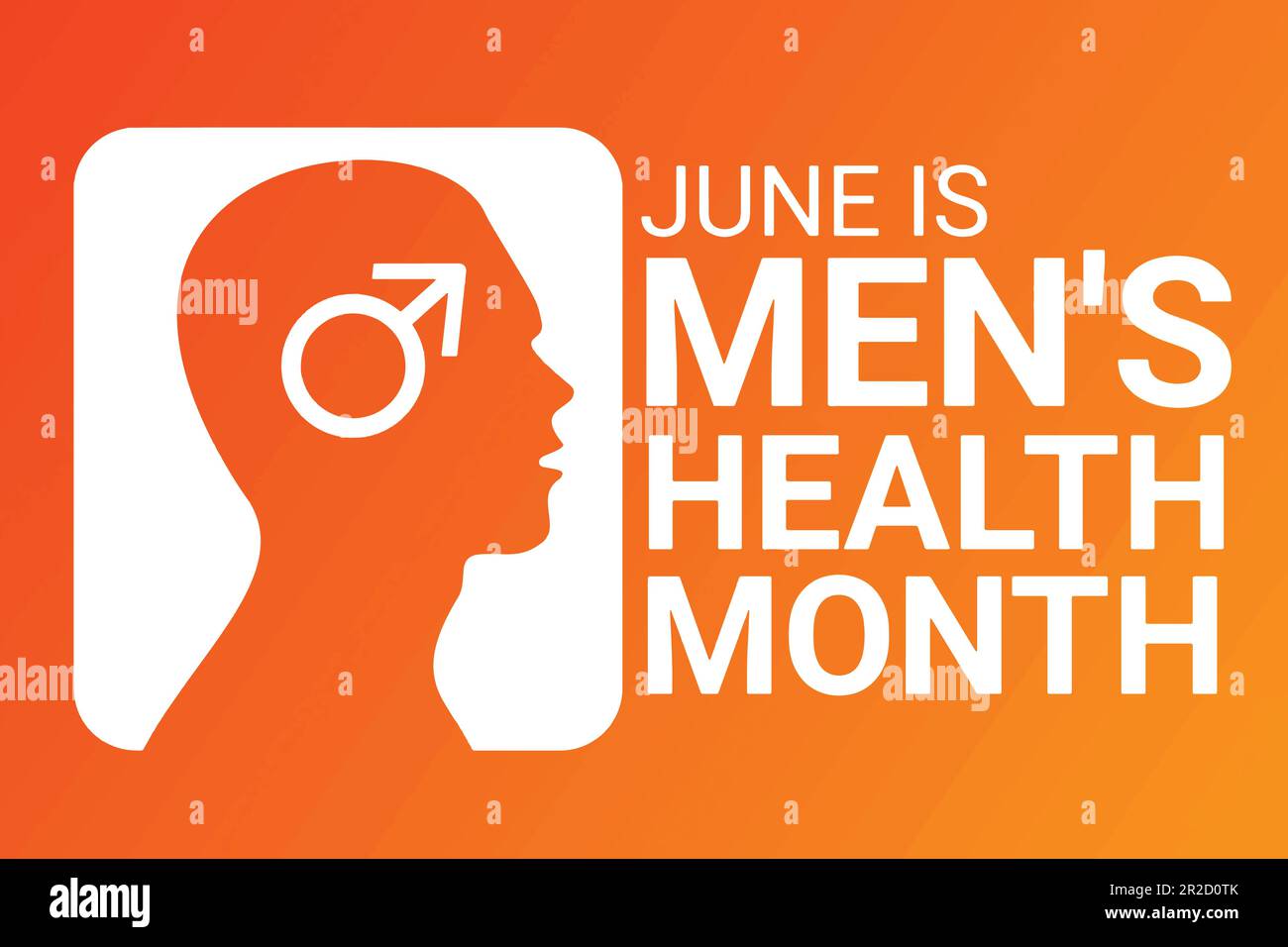 Men's Health month. June. Vector illustration Design for banner, poster or print. Stock Vector