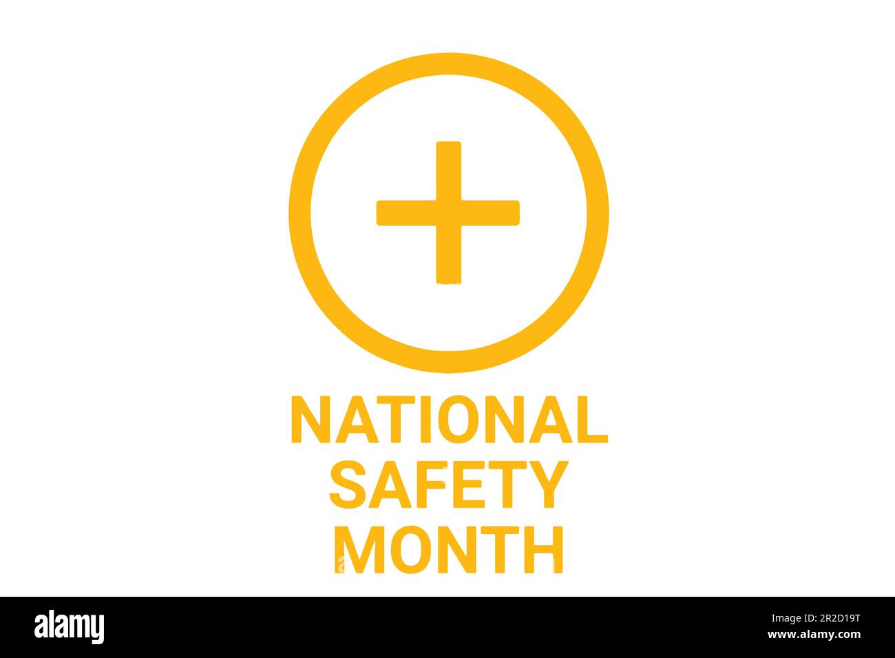 National Safety Month. Vector illustration Suitable for greeting card