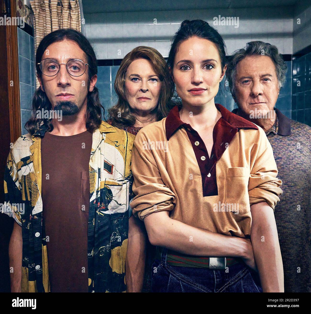 DUSTIN HOFFMAN, CANDICE BERGEN, SIMON HELBERG and DIANNA AGRON in AS THEY MADE US (2022