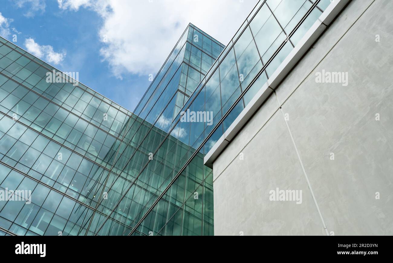 Modern Sustainable Glass Office Building Exterior View Of Corporate Photo Inspiration