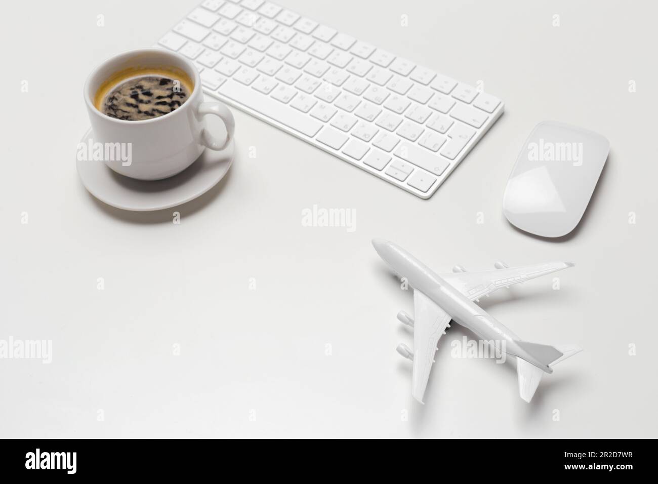 Aircraft and laptop keyboard Stock Photo - Alamy