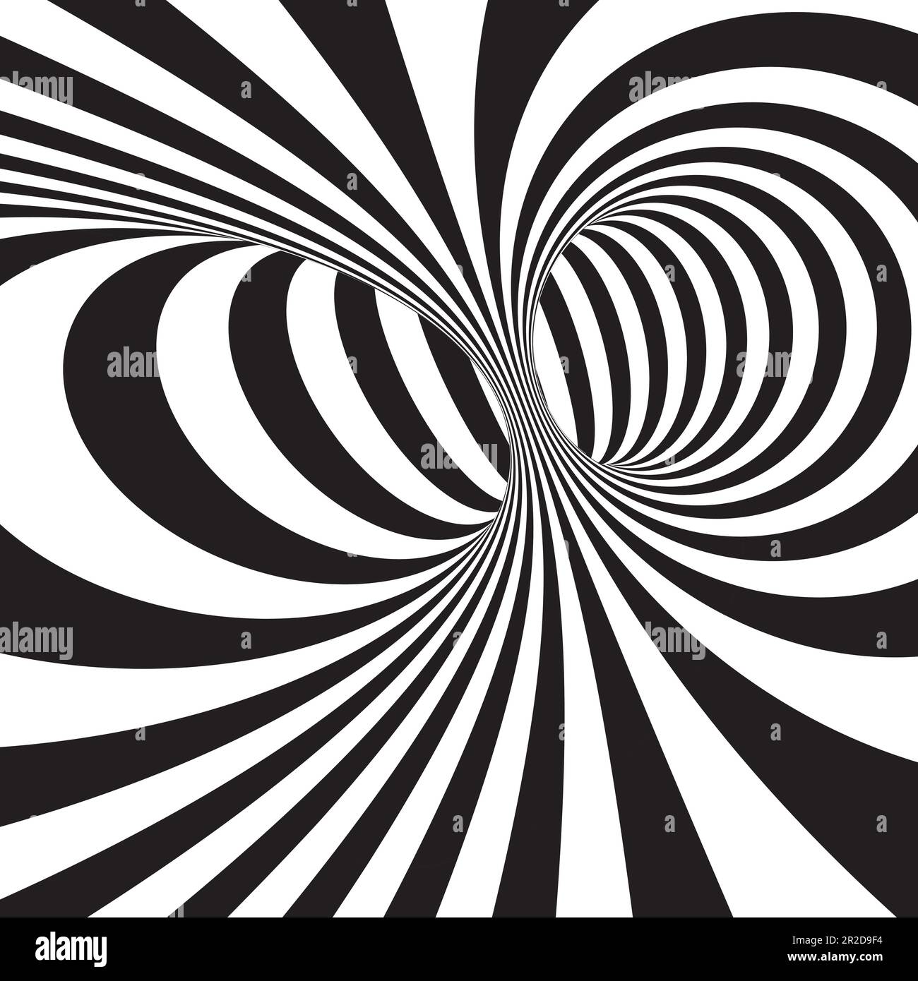 Abstract optical illusion background design in black and white Stock ...
