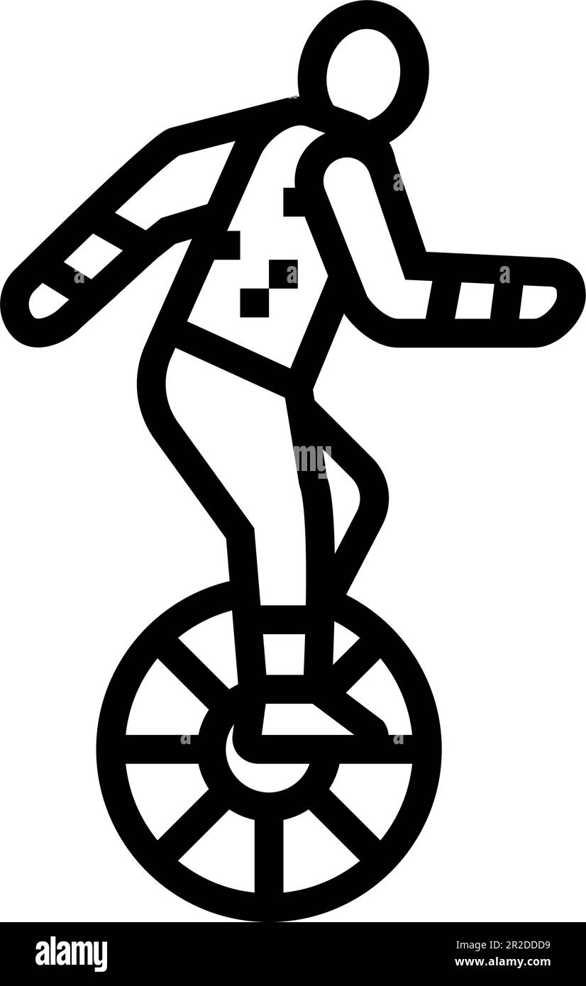Unicycle Clipart Black And White