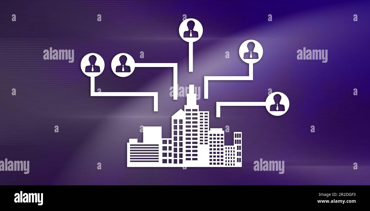Illustration of a bpo concept Stock Photo - Alamy