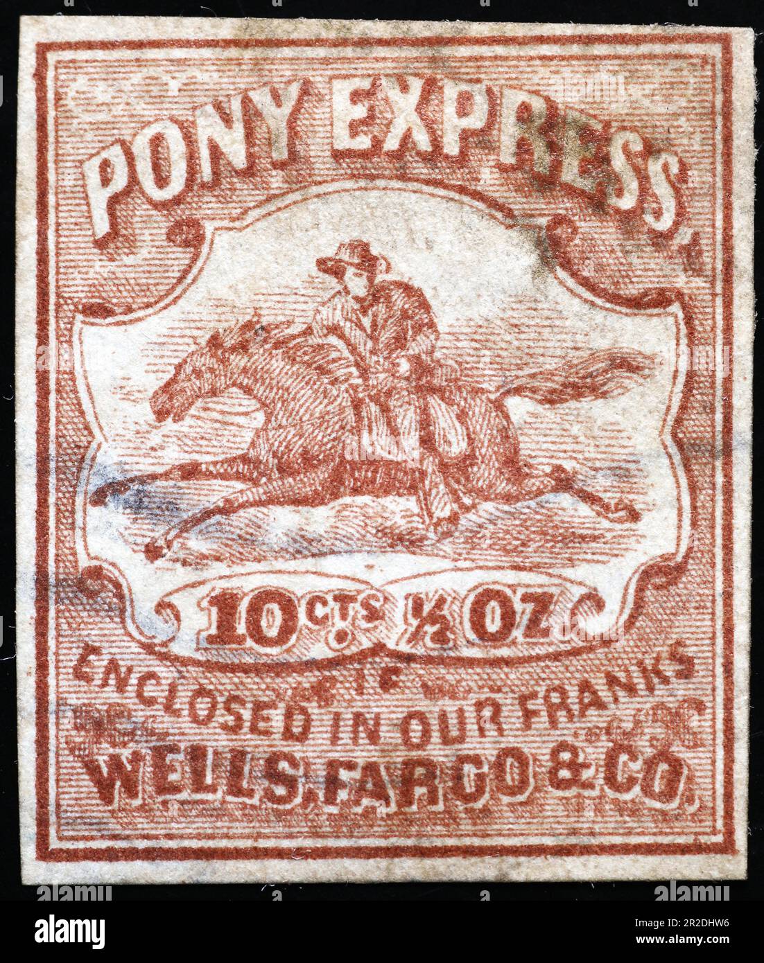 10 Pony Express Postage Stamps / Western Cowboy Mail Delivery Vintage  Postage Stamps for Mailing