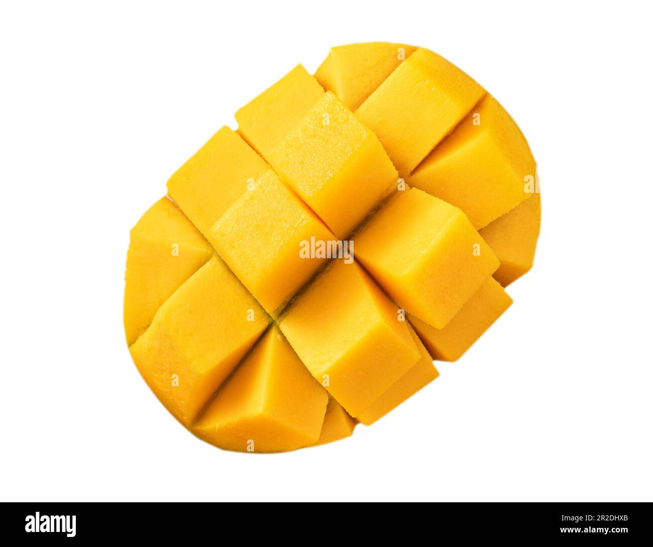 Beautiful delicious ripe mango isolated on white table background ...