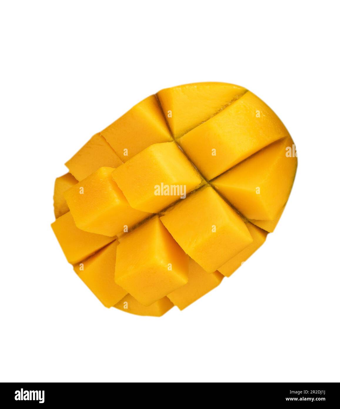 Beautiful delicious ripe mango isolated on white table background ...