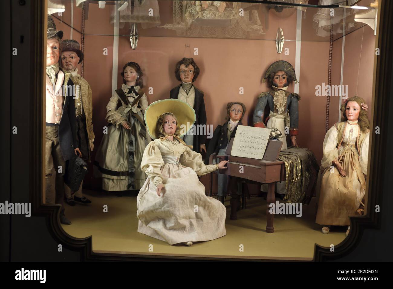 One of the puppets display in Palazzo Borromeo. Lake Maggiore, Italy. Stock Photo