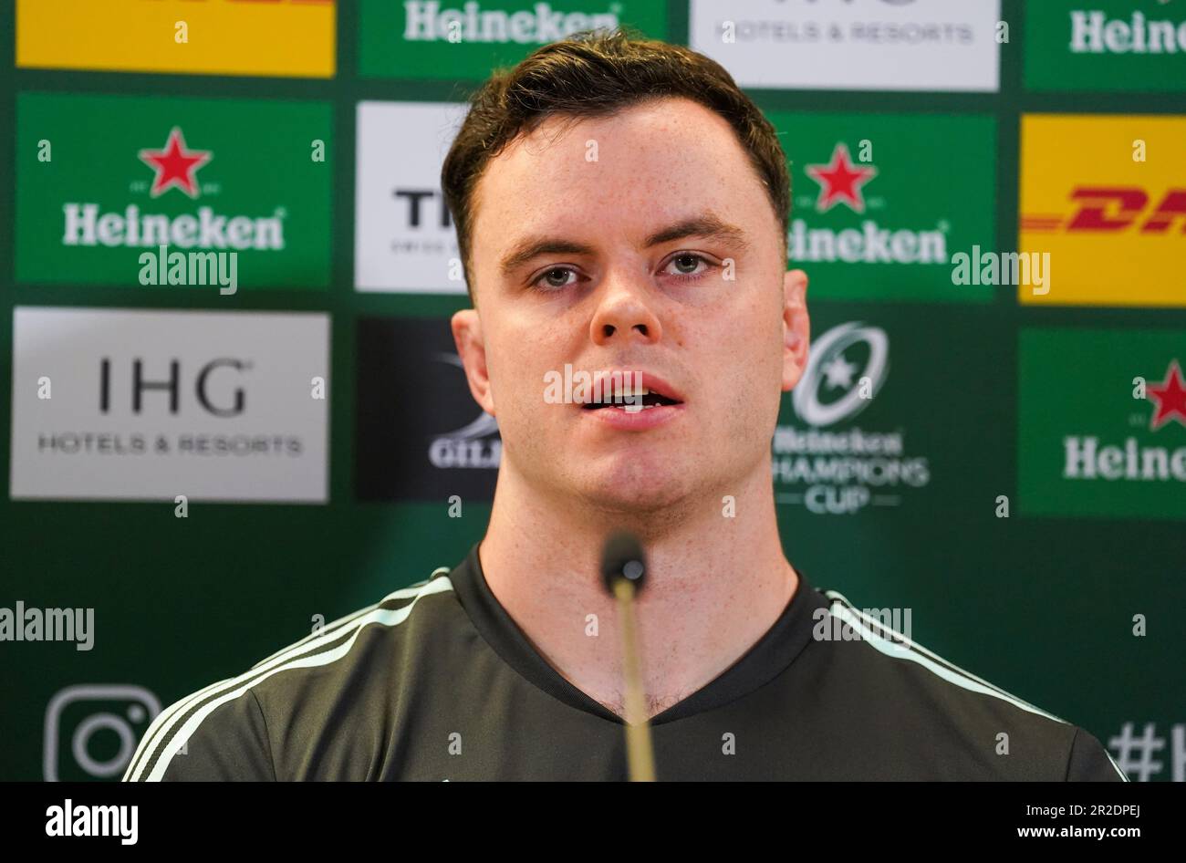 Leinster's James Ryan during a press conference at Aviva Stadium