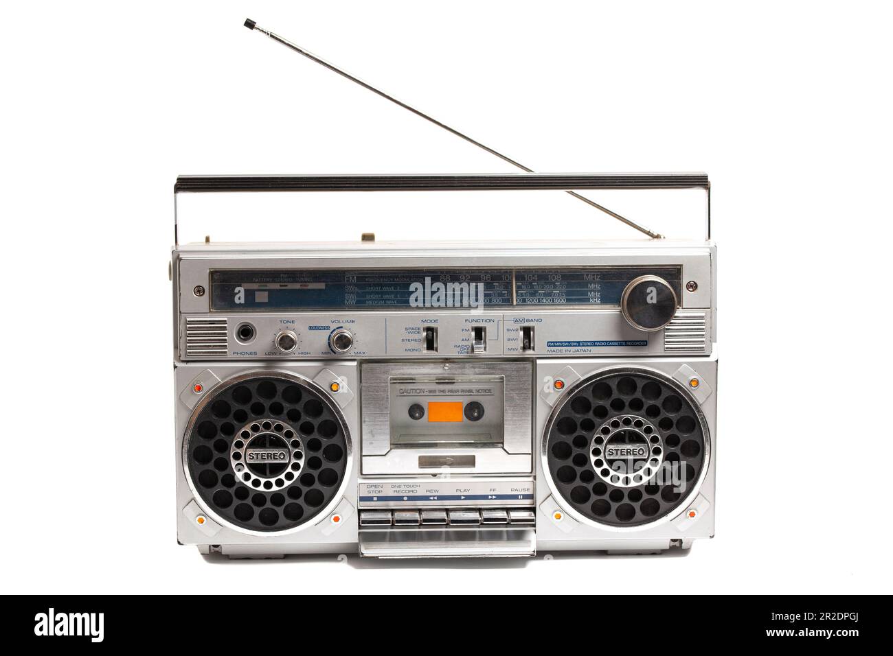 Retro ghetto radio boom box cassette recorder from 80s Stock Photo - Alamy