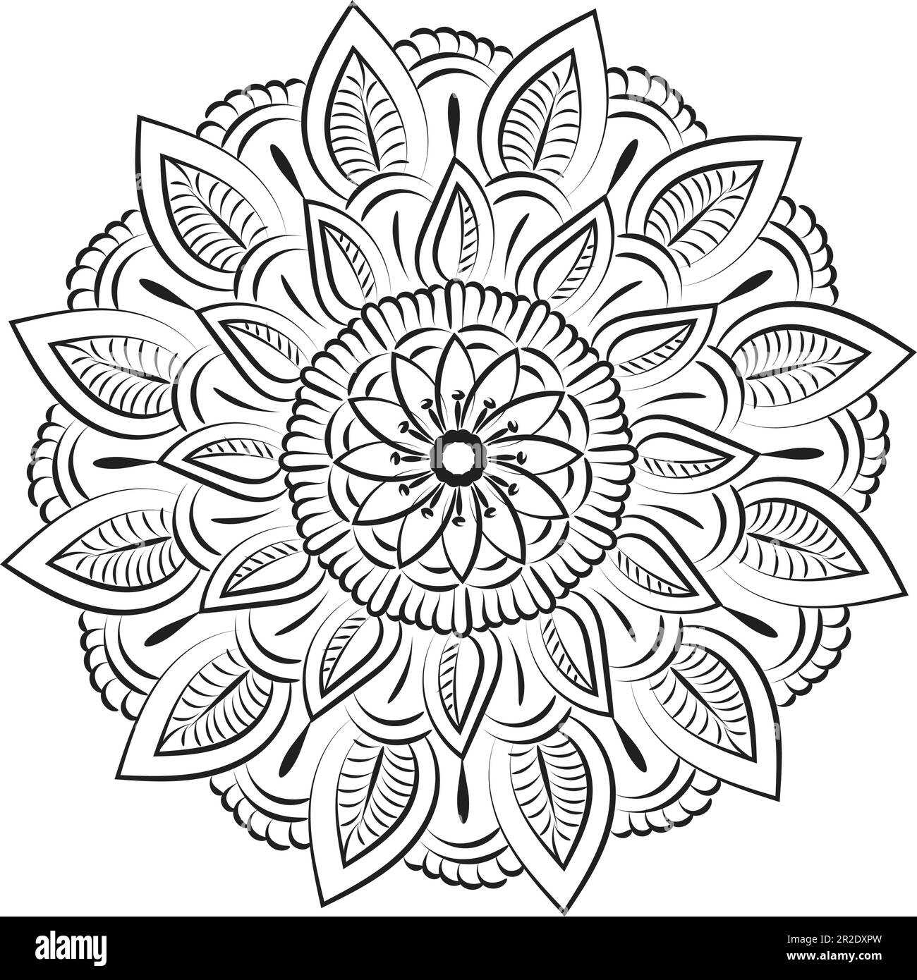 https://c8.alamy.com/comp/2R2DXPW/mandala-art-design-in-circle-simple-mandala-design-floral-mandala-art-beautiful-mandala-artwork-2R2DXPW.jpg