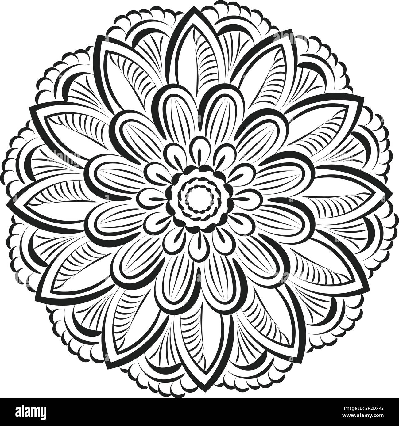 Mandala Art design in circle. Simple mandala design floral mandala art  beautiful mandala artwork Stock Vector Image & Art - Alamy