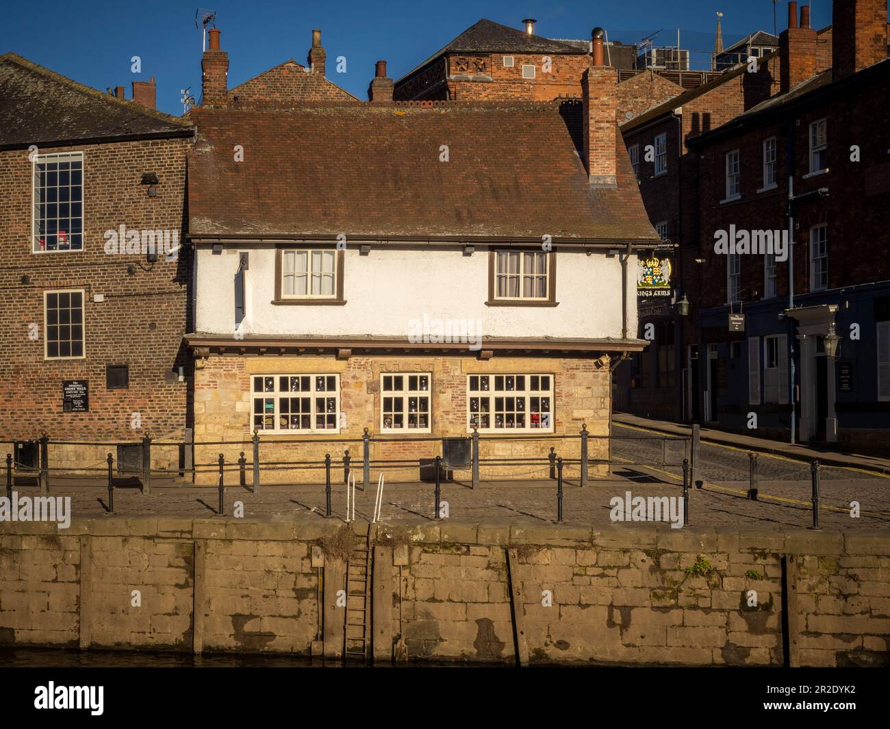 King's Arms pub on the bank of the river ouse. York Stock Photo