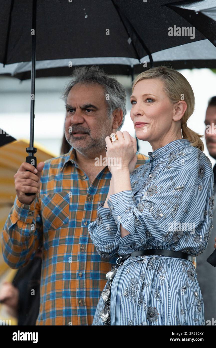 Cannes, France. 19th May, 2023. Wayne Blair and Cate Blanchett ...