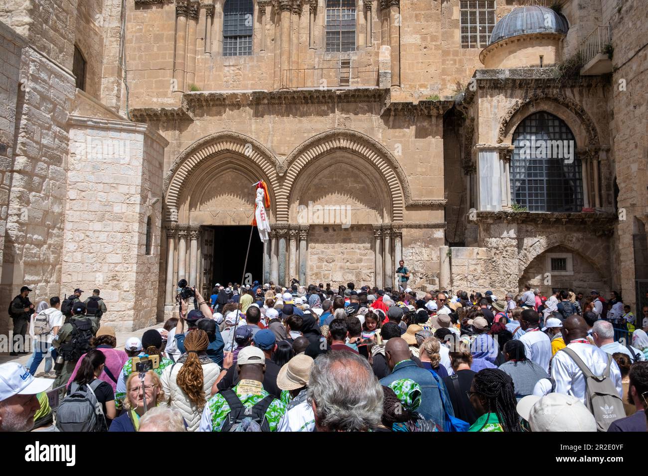 Church of Holy Sepulchre in Jerusalem, Israel. Stock Photo