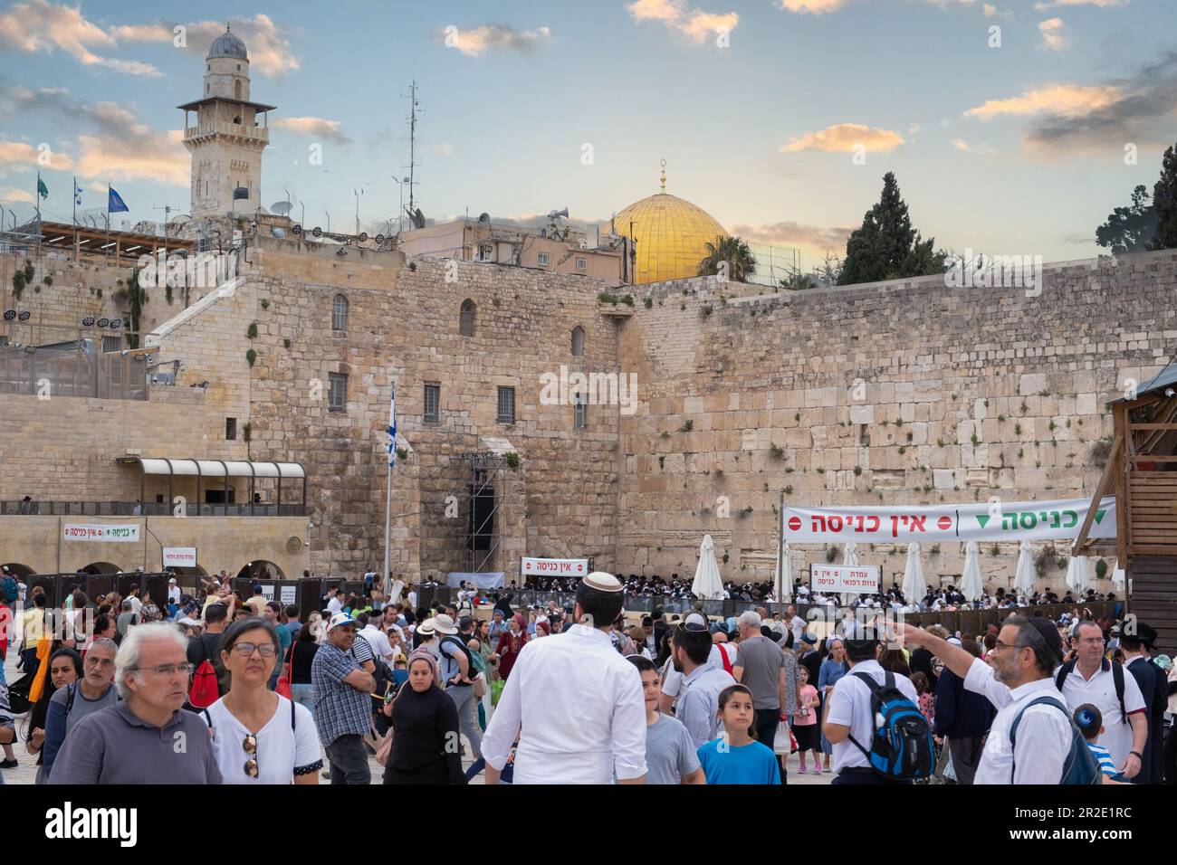 Jerusalem, Israel - 10 April, 2023. Western Wall, the holiest place in judaism Stock Photo