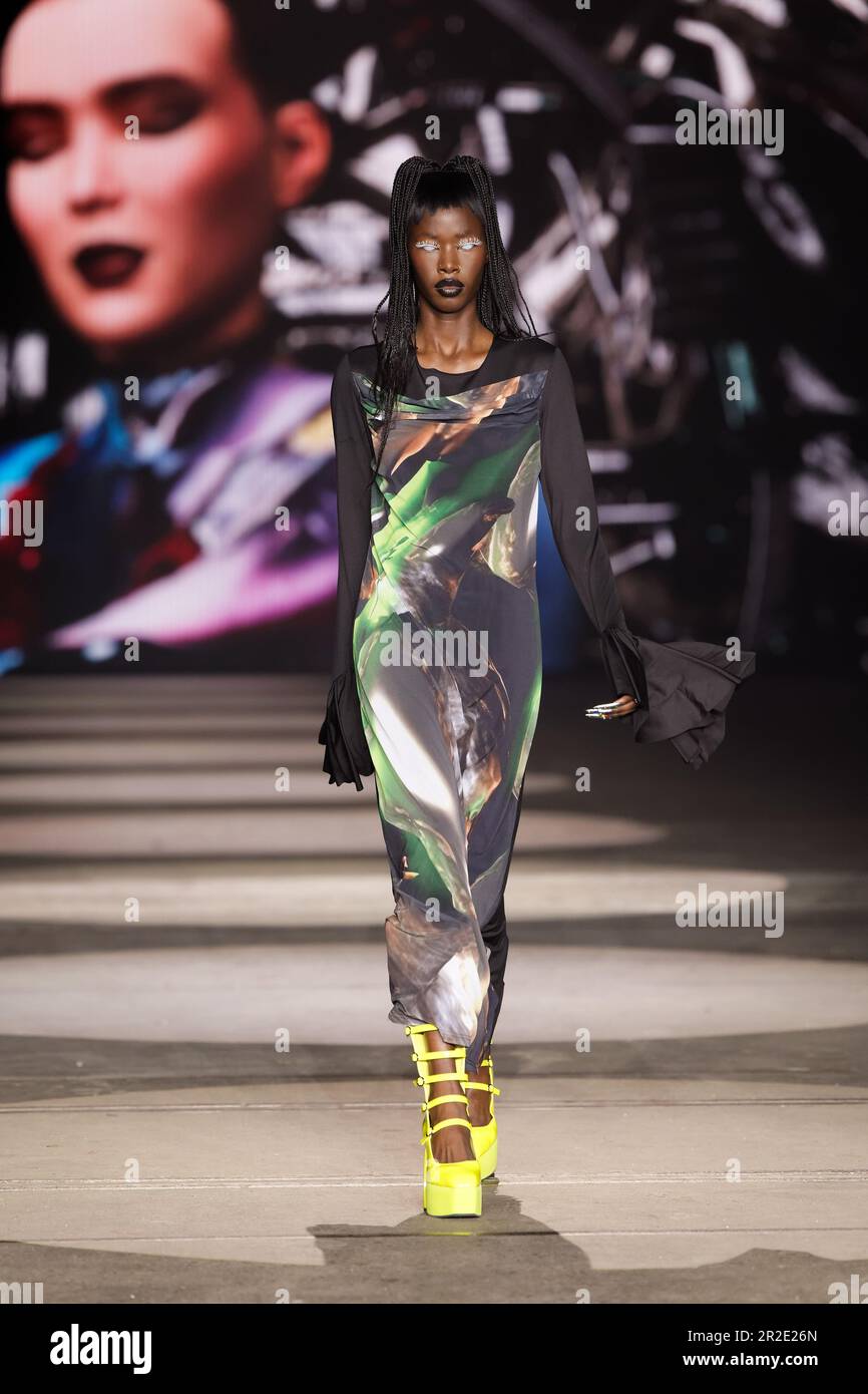 Sydney, Australia. 17th May, 2023. A model walks the runway during the ...