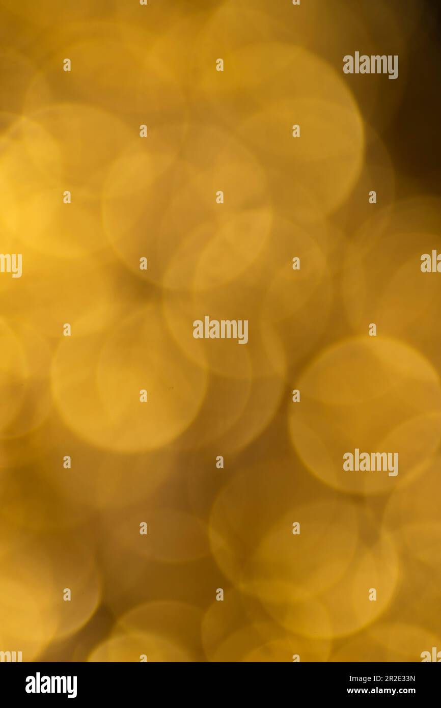 abstract yellow background of lights Stock Photo