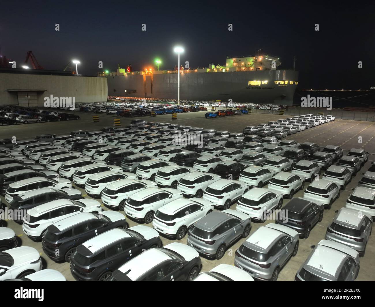 Shipping Container and Motor Vehicle Storage at Civitavecchia, Italy  Editorial Image - Image of commerce, load: 70332290