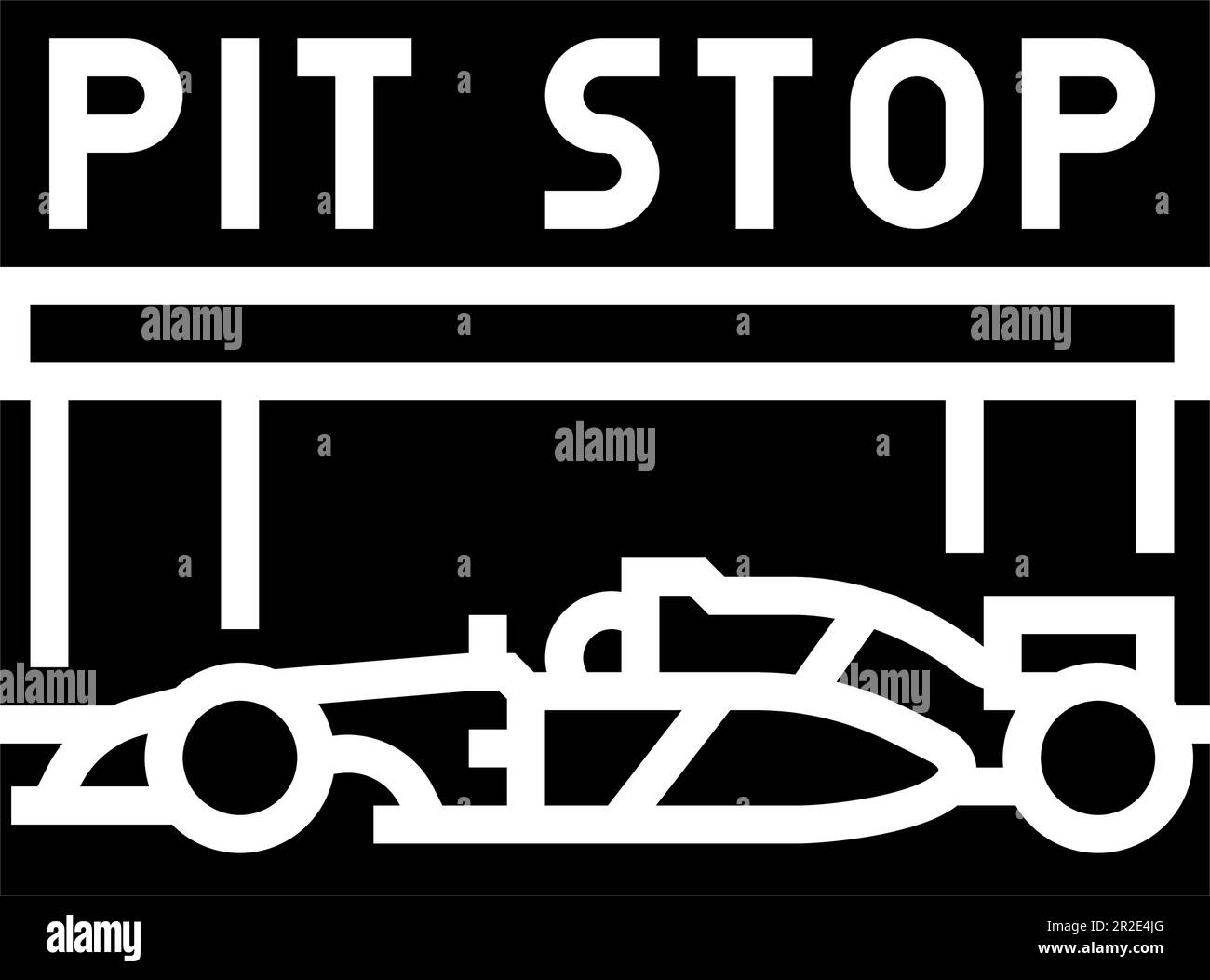 Rally service stop Stock Vector Images - Alamy