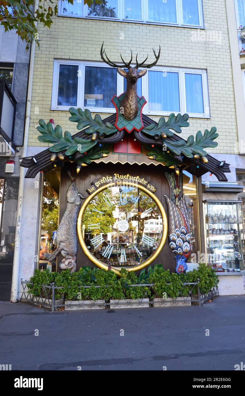 Wiesbaden, Germany 09.30.2018 Kuckucksuhr is the biggest cuckoo