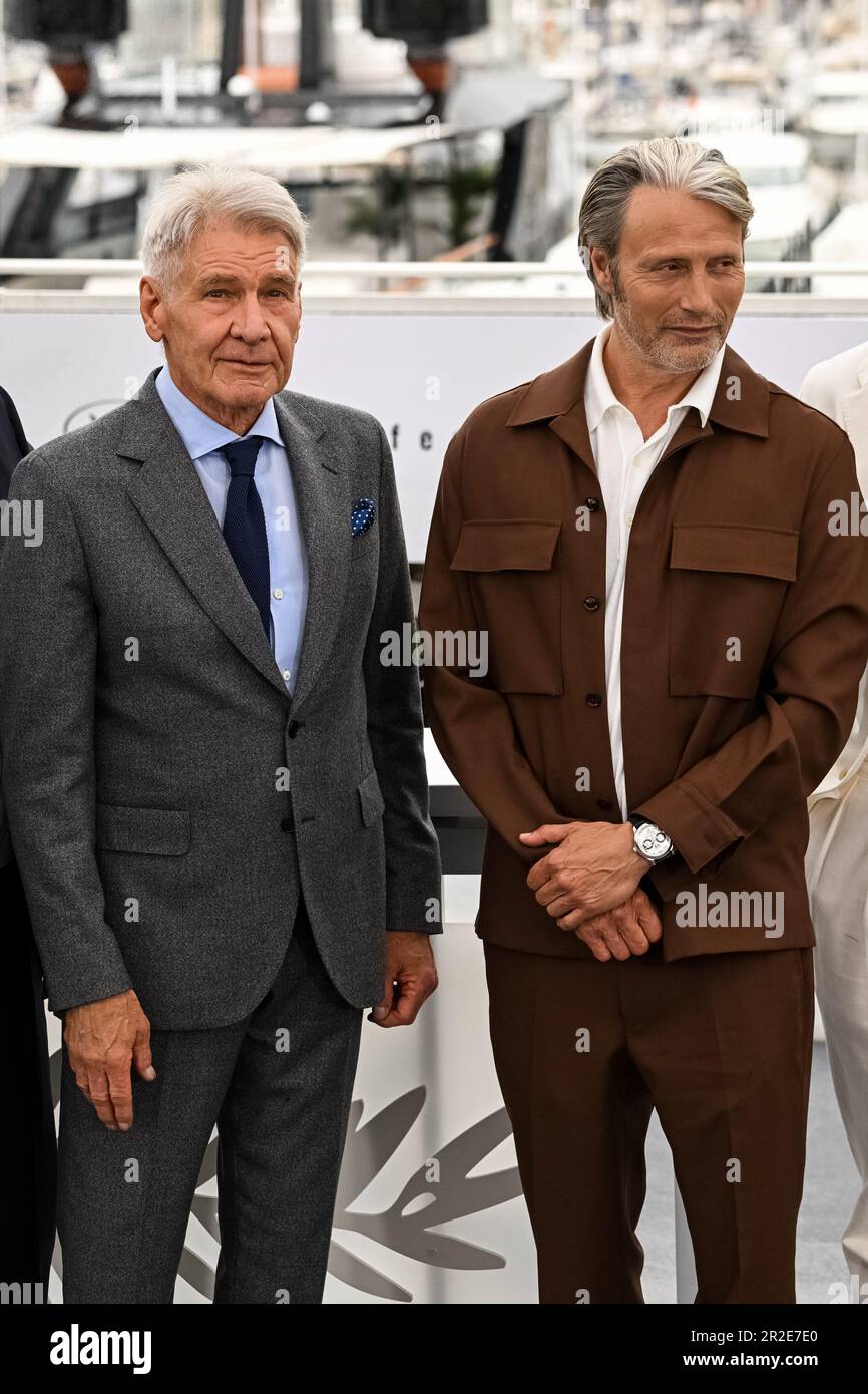 Harrison Ford, Mads Mikkelsen 76th Cannes Film Festival Photocall of ...