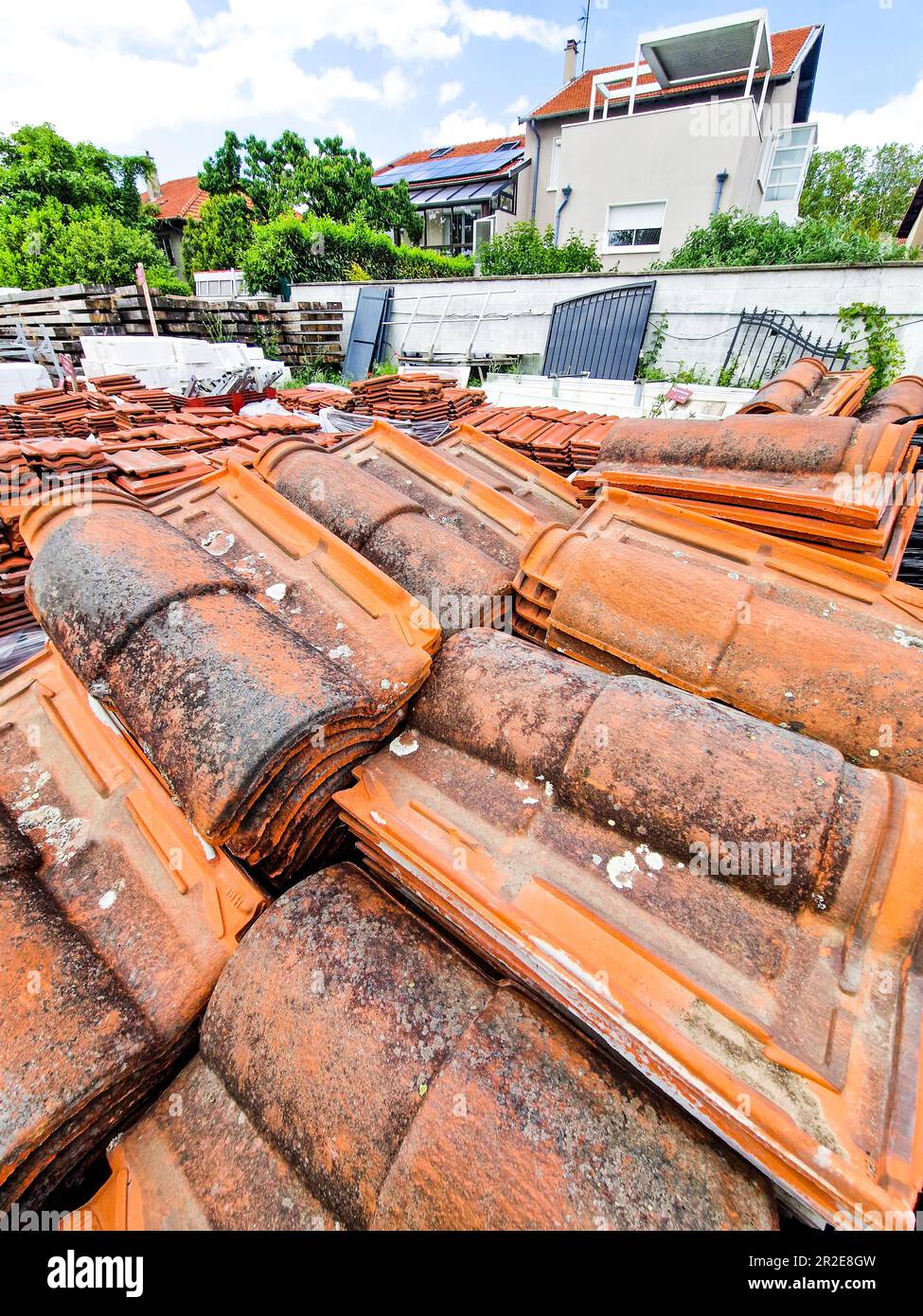 Second hand materials, recovery center of used construction 