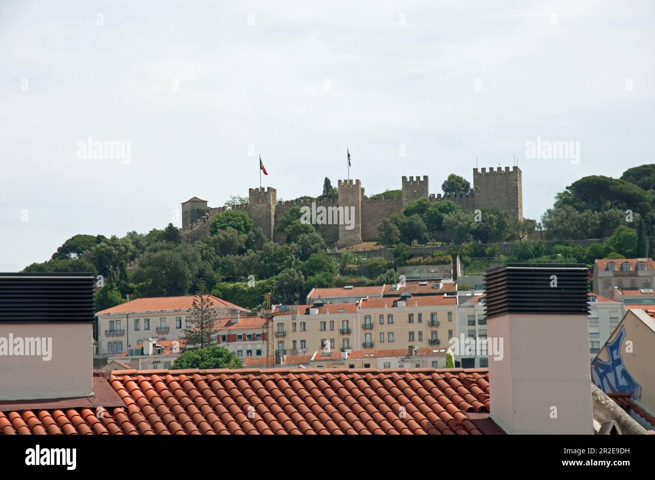 St George's Castle, Alfama, Lisbon, Portugal Stock Photo