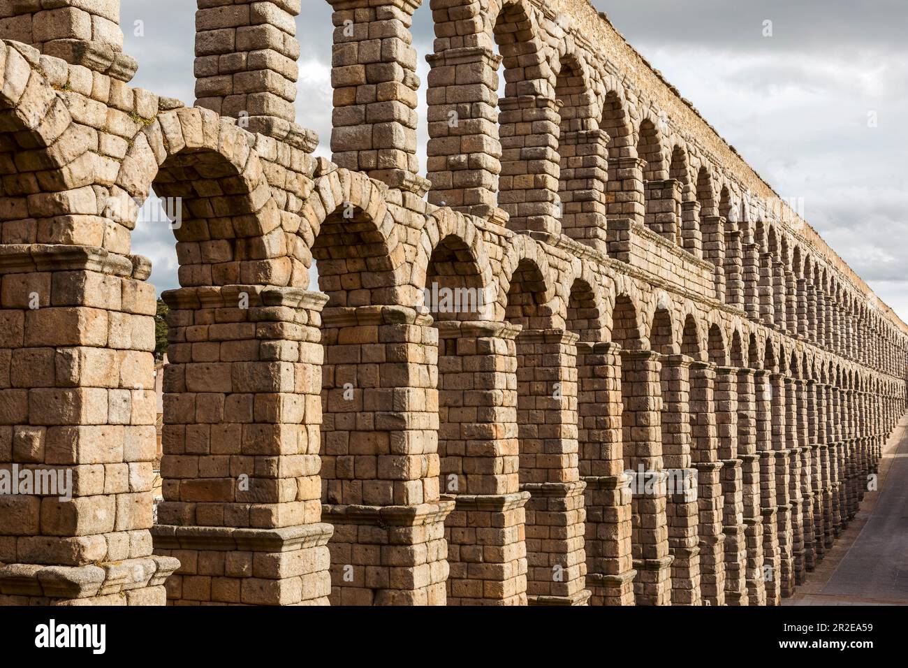 Spain, Segovia, Roman aqueducts Stock Photo