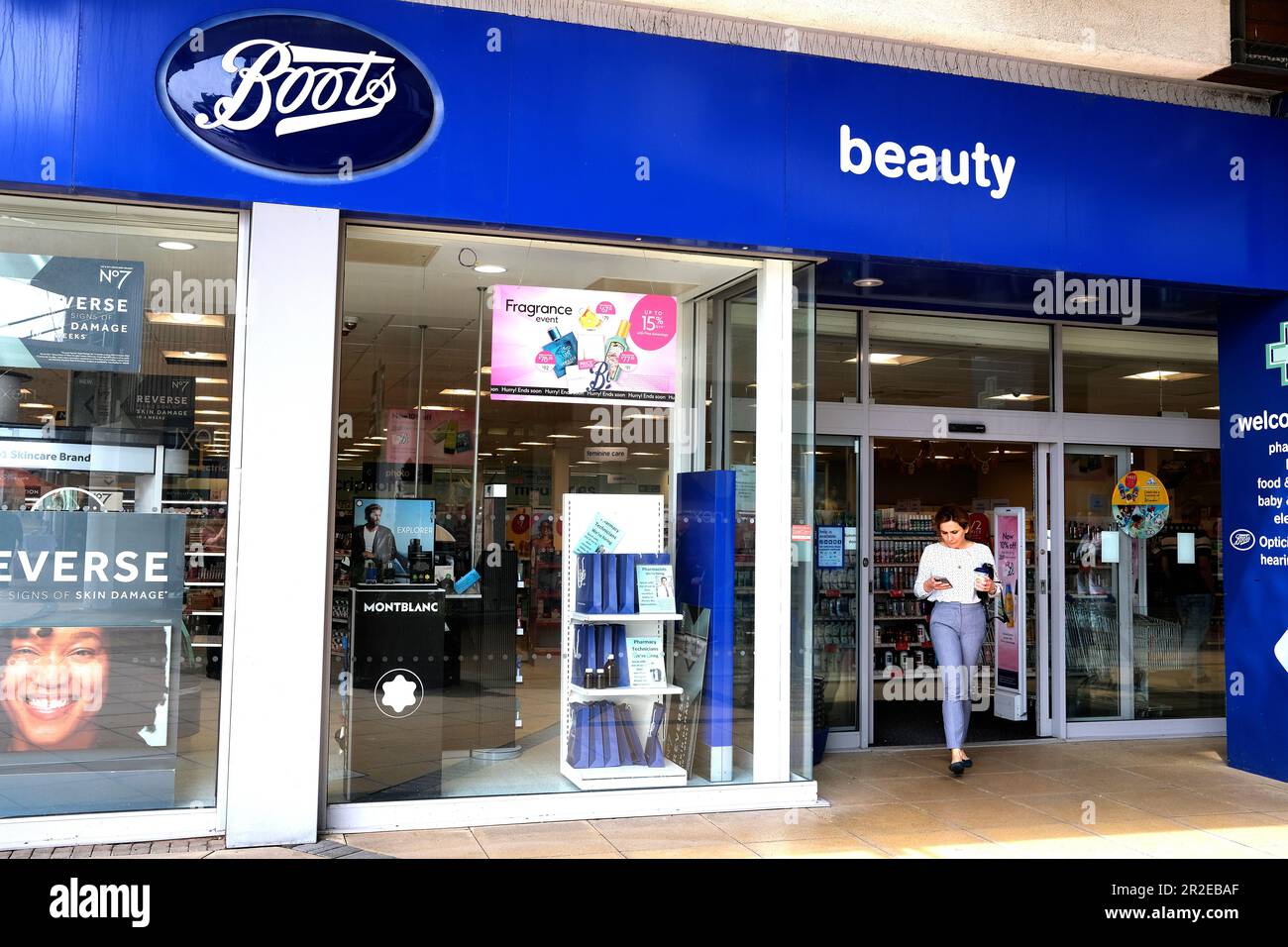 boots chemist branch,westwood cross shopping centre,east kent,uk may 2023 Stock Photo