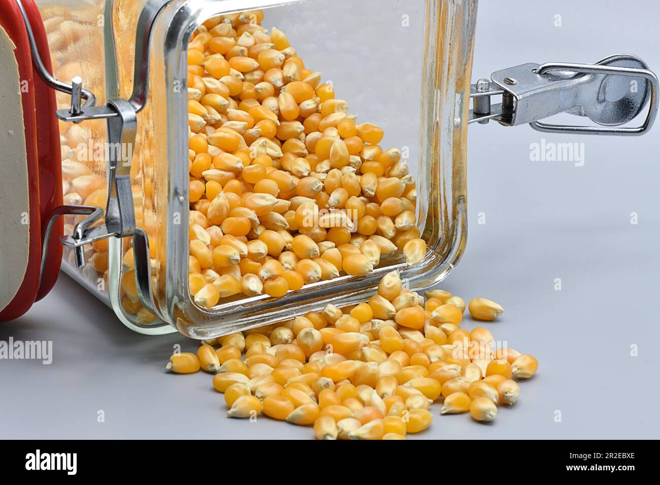 Ready to make some popcorn. Stock Photo