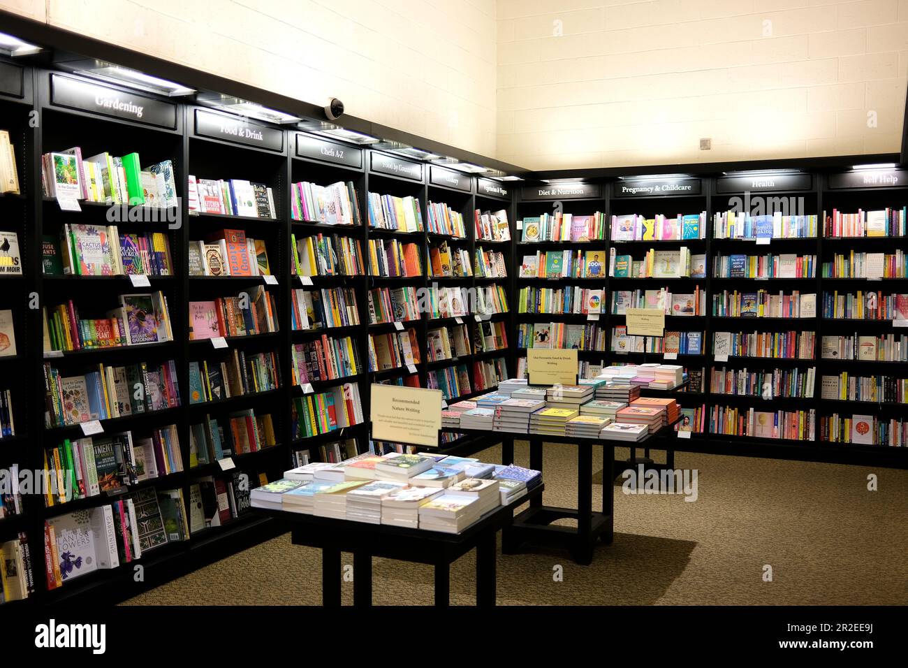 waterstones booksellers shop,westwood cross shopping centre,east kent,uk may 2023 Stock Photo