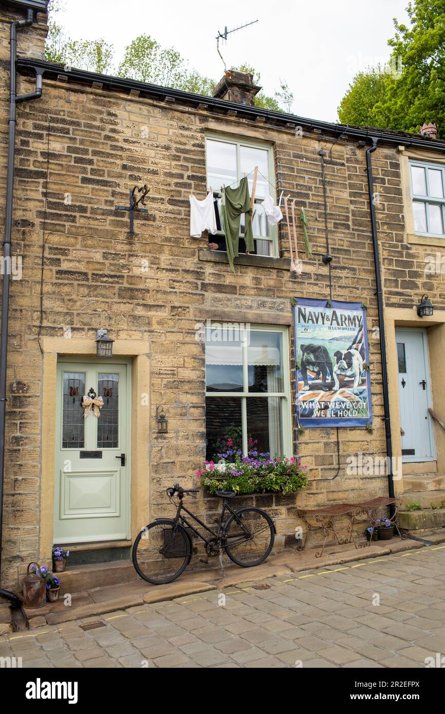 Haworth,West Yorkshire, UK. 19th May, 2023. Preparations get underway