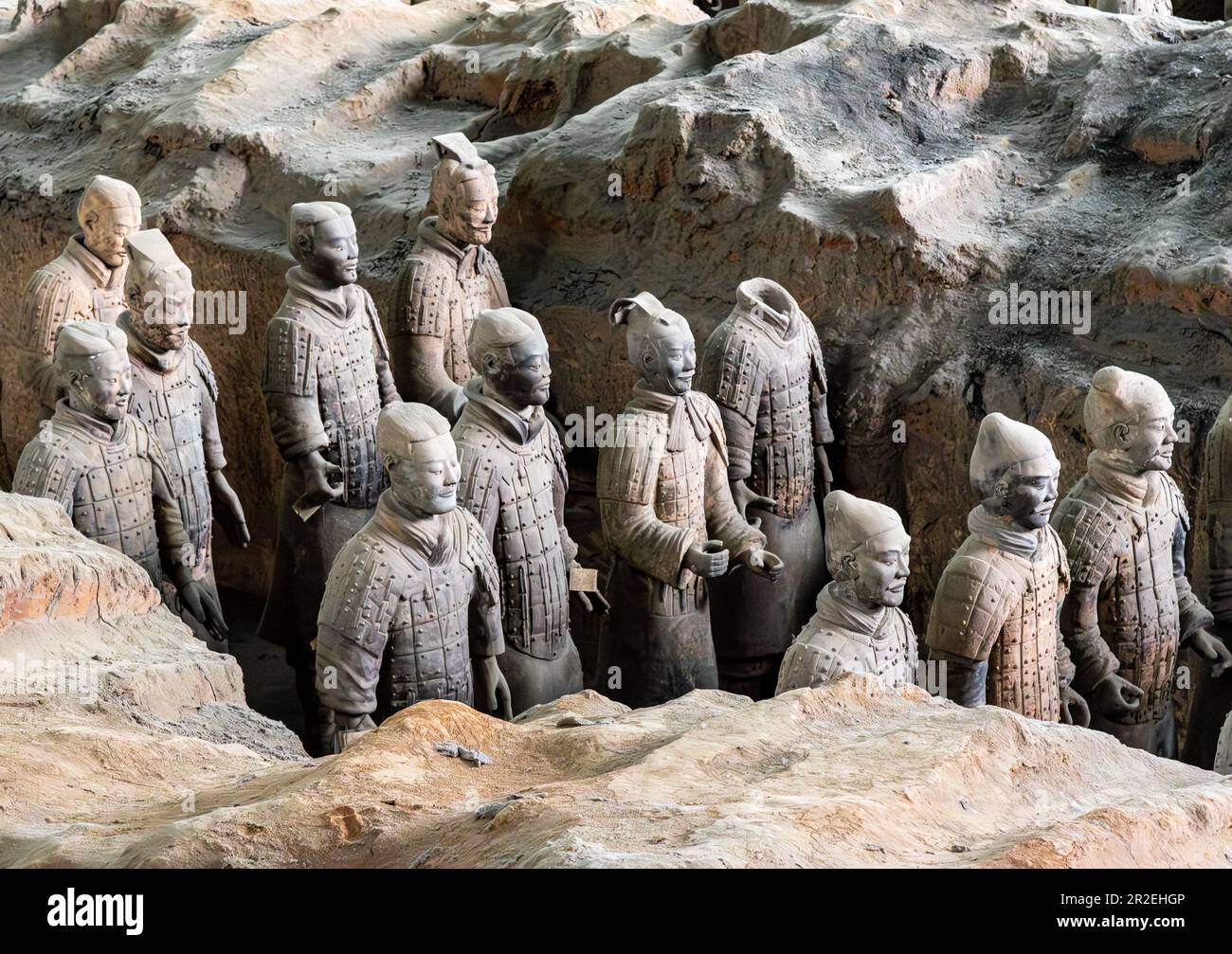 Terracotta Warriors, Pit no. 1, Xian Stock Photo Alamy