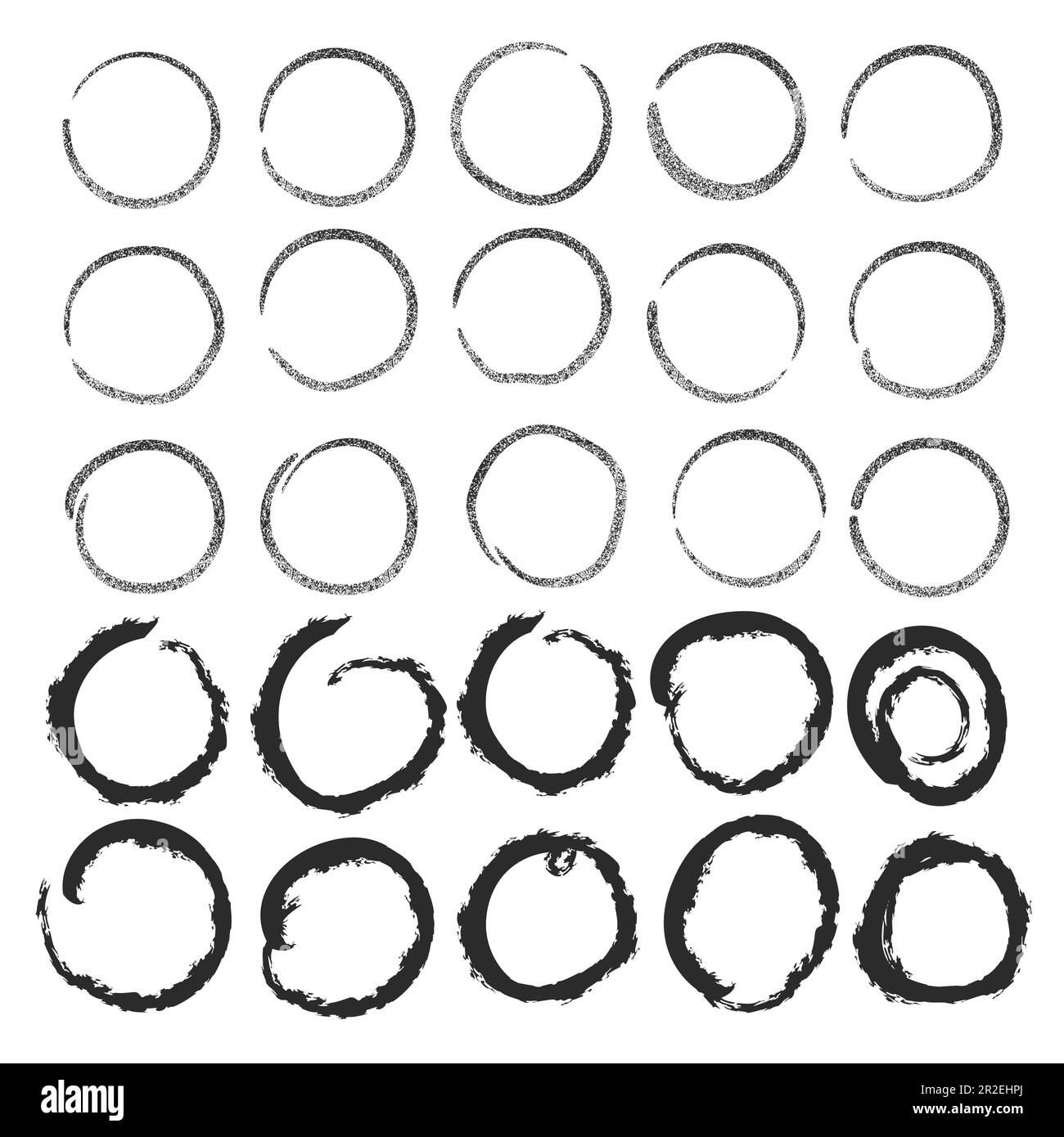 Abstract black circle frame set bundle collection for your company or
