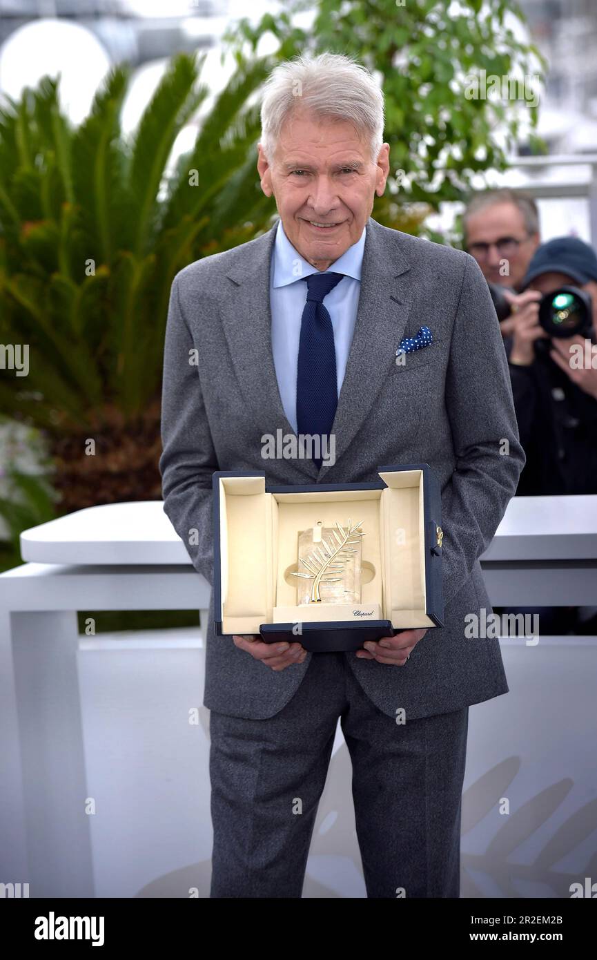 Cannes, France. 19th May, 2023. CANNES, FRANCE MAY 19 Harrison Ford attends the "Indiana