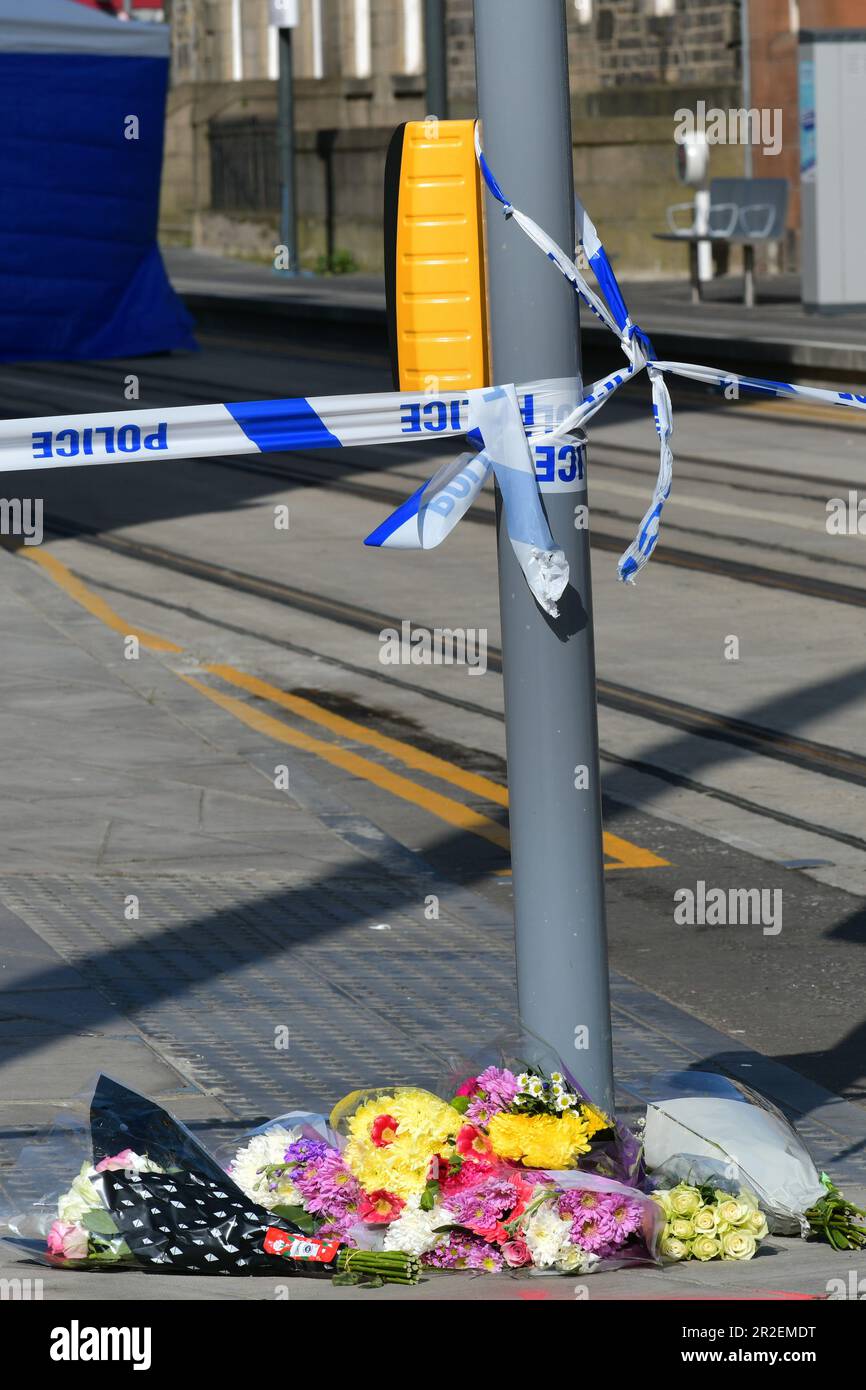 Edinburgh Scotland, UK 19 May 2023. Police Incident Constitution Street in Leith. credit sst/alamy live news Stock Photo