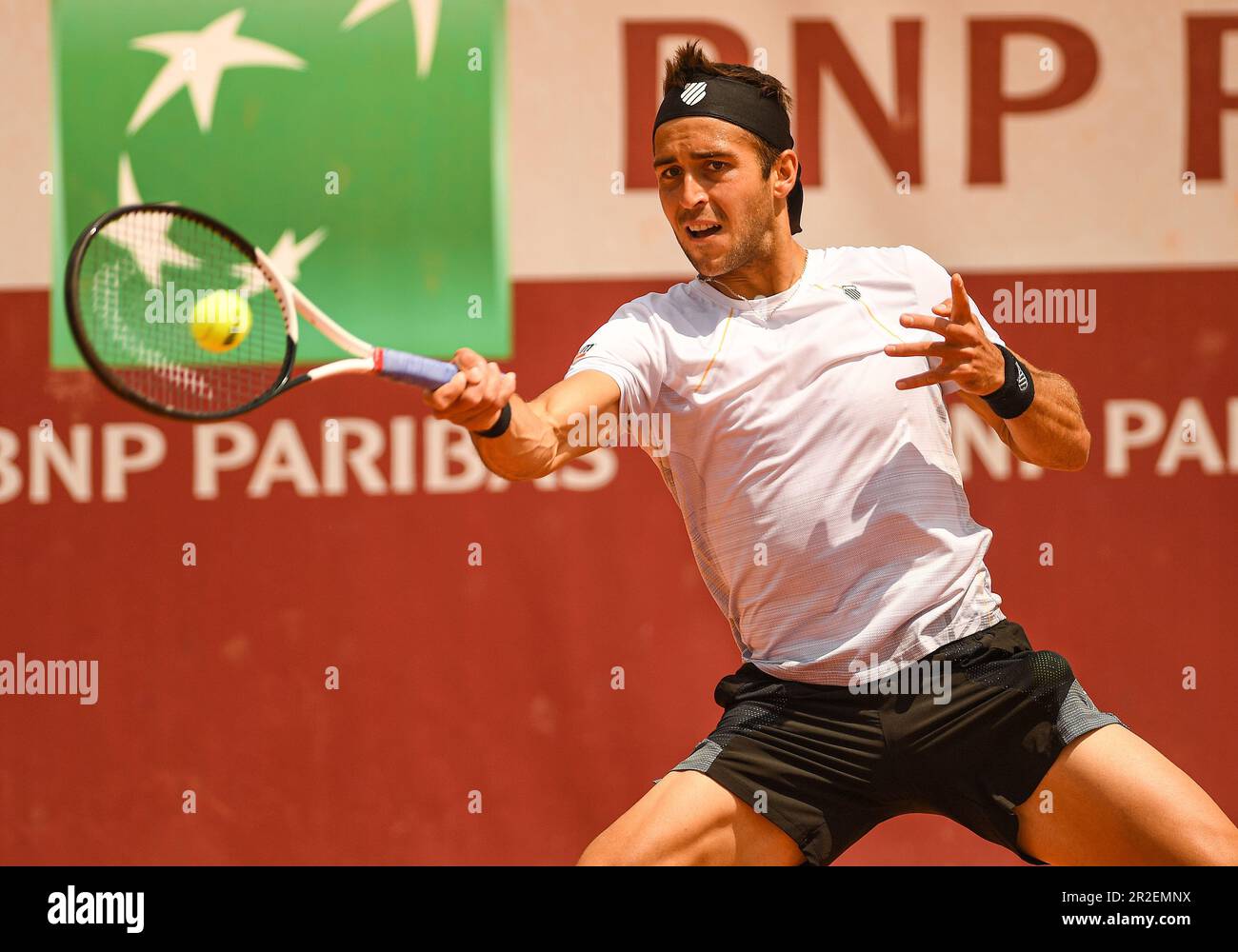 Argentinian Tomas Martin Etcheverry in his 1/4 final at the Primrose ...