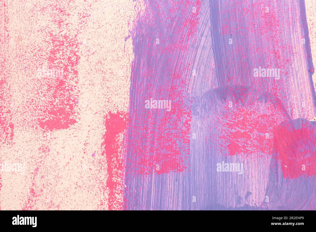 Pink & Blue Abstract Brush Strokes Wallpaper Mural