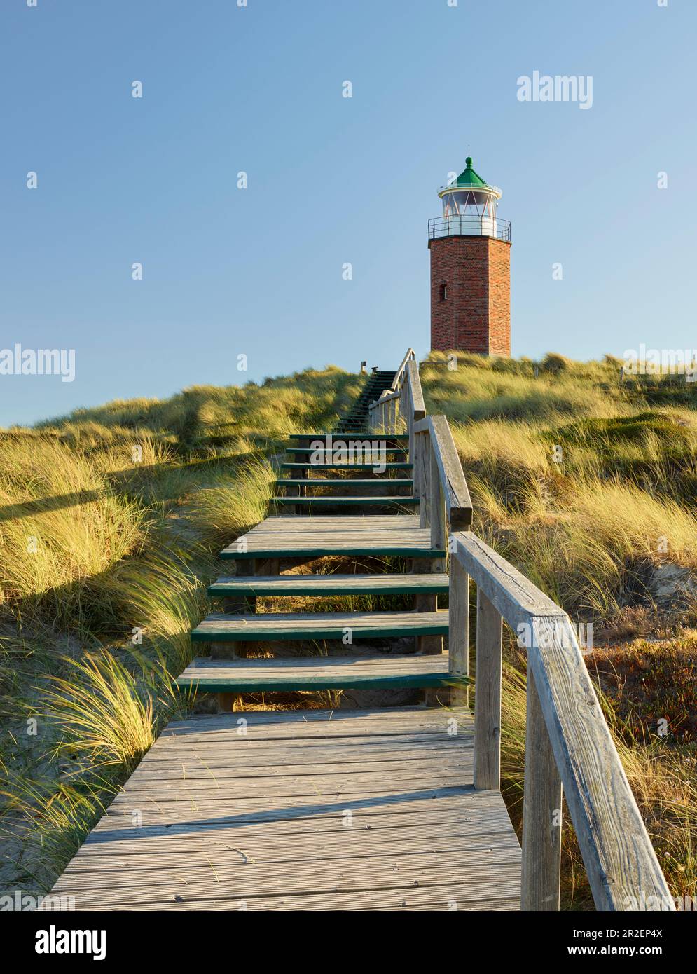 Lighthouse cross mark fire Rotes Kliff, Sylt, Schleswig-Holstein, Germany  Stock Photo - Alamy