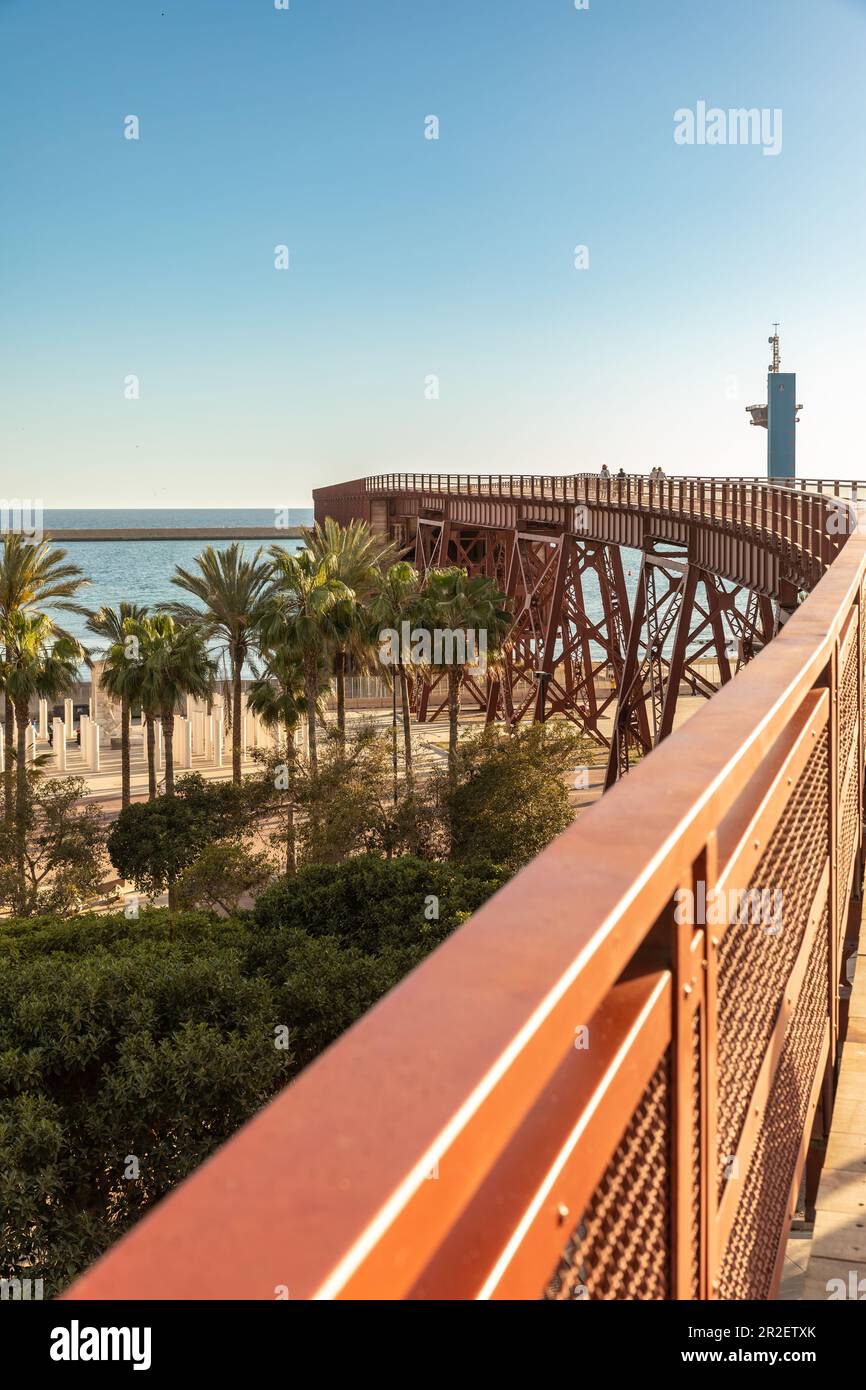 Almeria, Spain April 17, 2023 The 1000metre mineral loading dock or