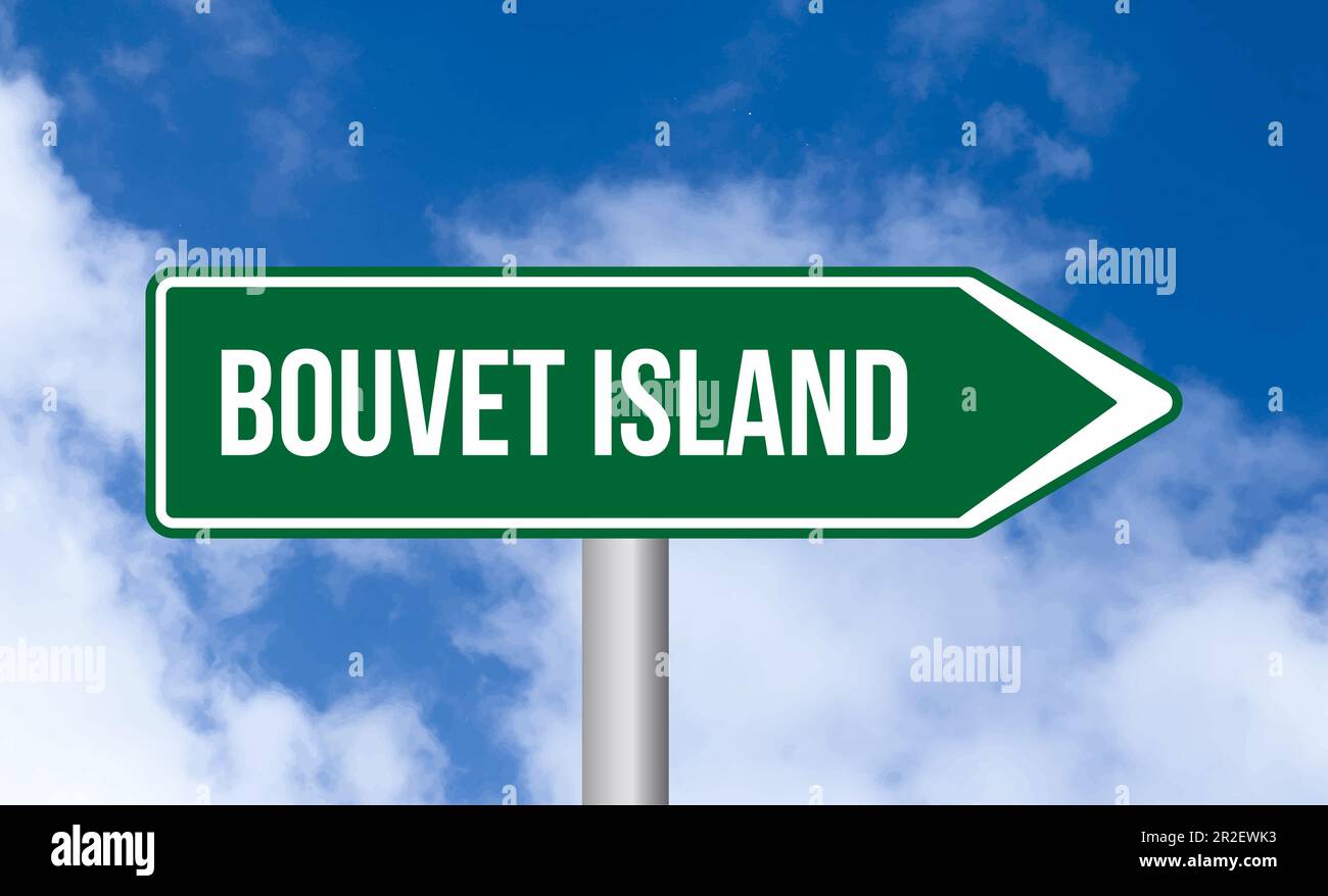 Bouvet island road sign on sky background Stock Photo - Alamy
