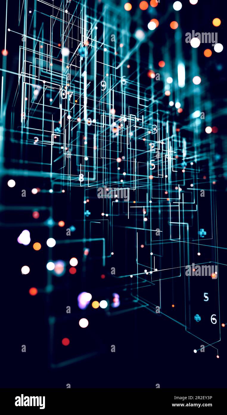 Big data stream futuristic infographic hi-res stock photography and ...