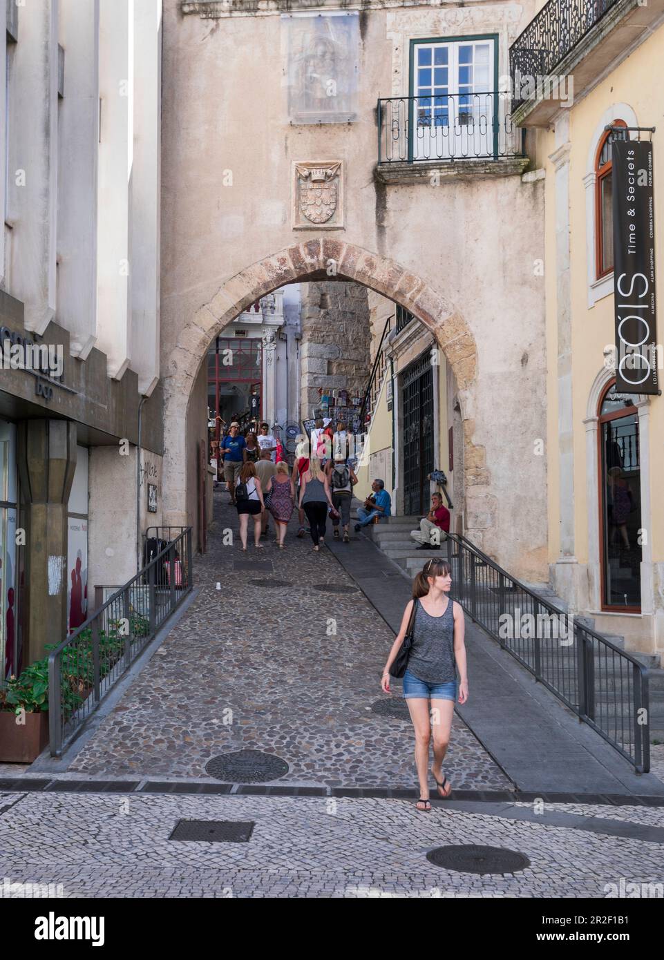 Arco de Almedina in Coimbra, Portugal Stock Photo