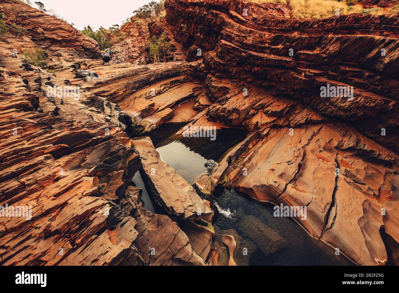 Rock formations in the Hamersley in Karijini National Park in