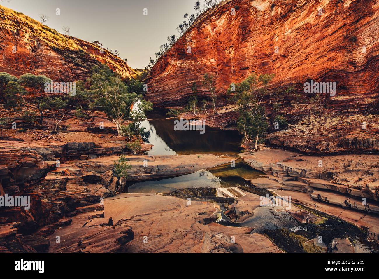 Sunset in the Hamersley in Karijini National Park in Western